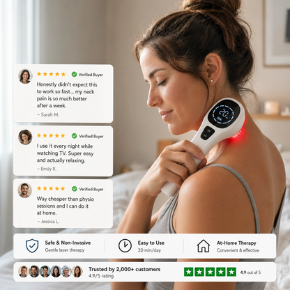 Advanced Low-Level Laser Light Therapy Device for Pain Relief & Inflammation Relief.