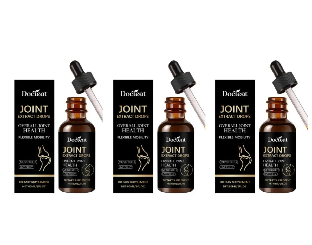 Docteat Joint Health Care Drops with Glucosamine Chondroitin, Bromelain, MSM 30 Servings Enhances Comfort 60ml