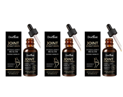 Docteat Joint Health Care Drops with Glucosamine Chondroitin, Bromelain, MSM 30 Servings Enhances Comfort 60ml